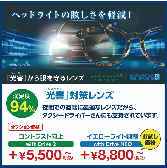 "売れてます！ ヘッドライトの眩しさを軽減する「光害」対策レンズ"